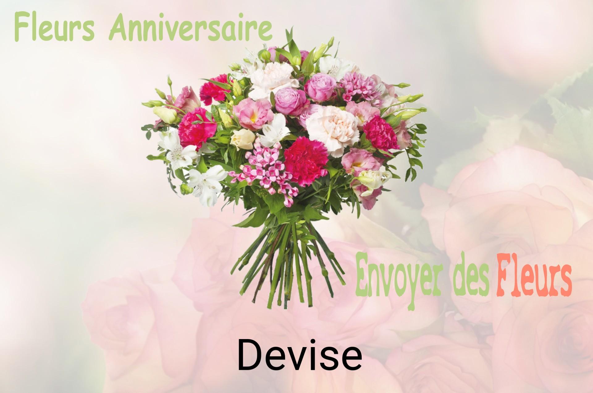 Bouquet de fleurs d’anniversaire livré à Devise